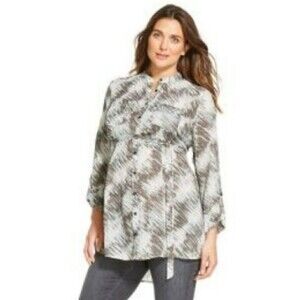 Liz Lange Maternity XS High-Low Elastic‎ Top-NWT